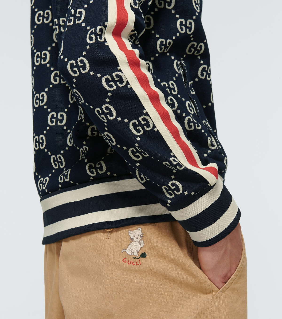 Gucci - GG jacquard zipped jacket Gucci