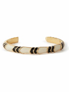 SAINT LAURENT - Gold-Tone and Enamel Cuff - Gold