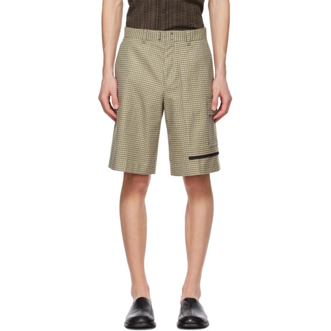 Photo: Andersson Bell Green and Beige Checked Shorts