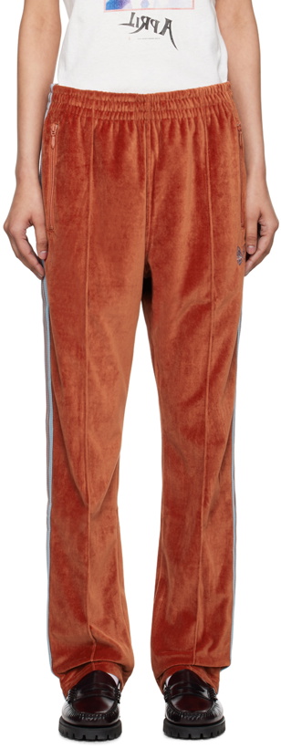 Photo: NEEDLES Orange Narrow Track Pants