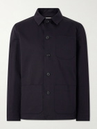 Altea - Constantin Cotton and Linen-Blend Overshirt - Blue