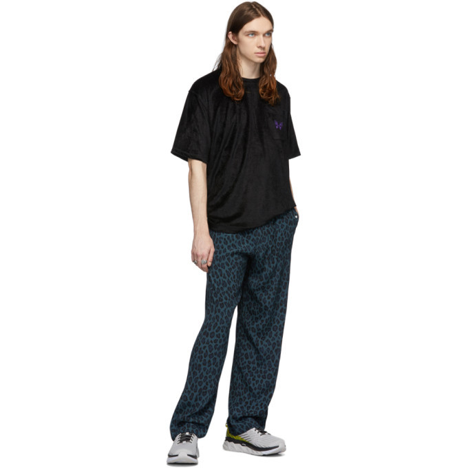Needles Black Velour T-Shirt Needles