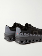 ON - Cloudmonster Lumos Rubber-Trimmed Mesh Running Sneakers - Black