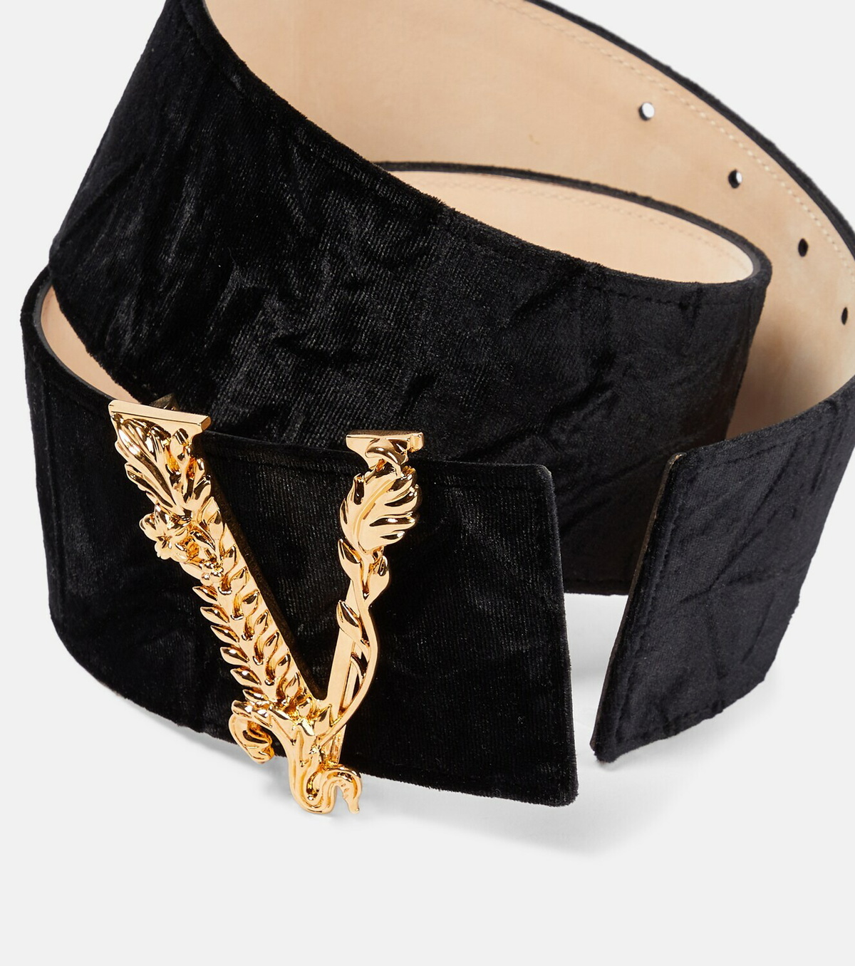 Versace - Virtus velvet belt