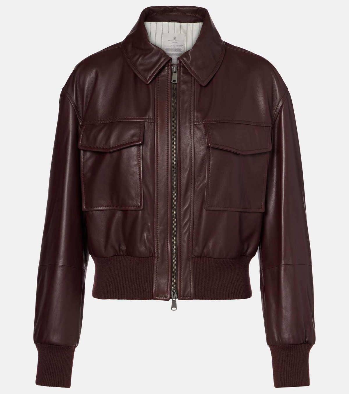 Brunello Cucinelli Leather jacket