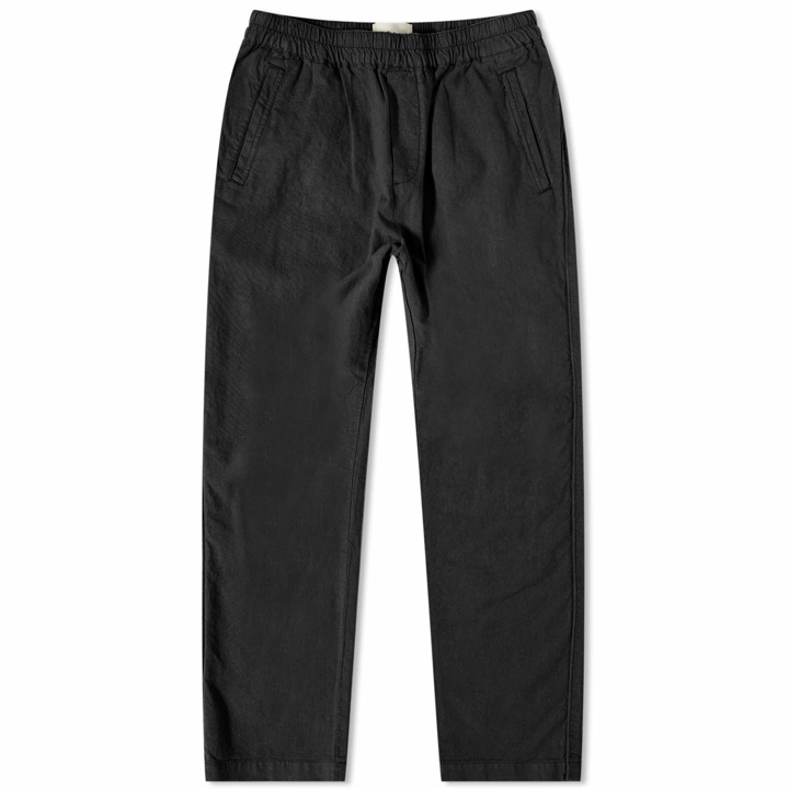 Photo: Folk Men's Cotton Linen Trouser in Soft Black