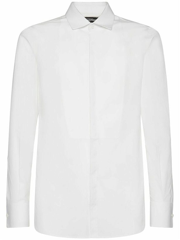 Photo: DSQUARED2 - Slim Fit Cotton Tuxedo Shirt