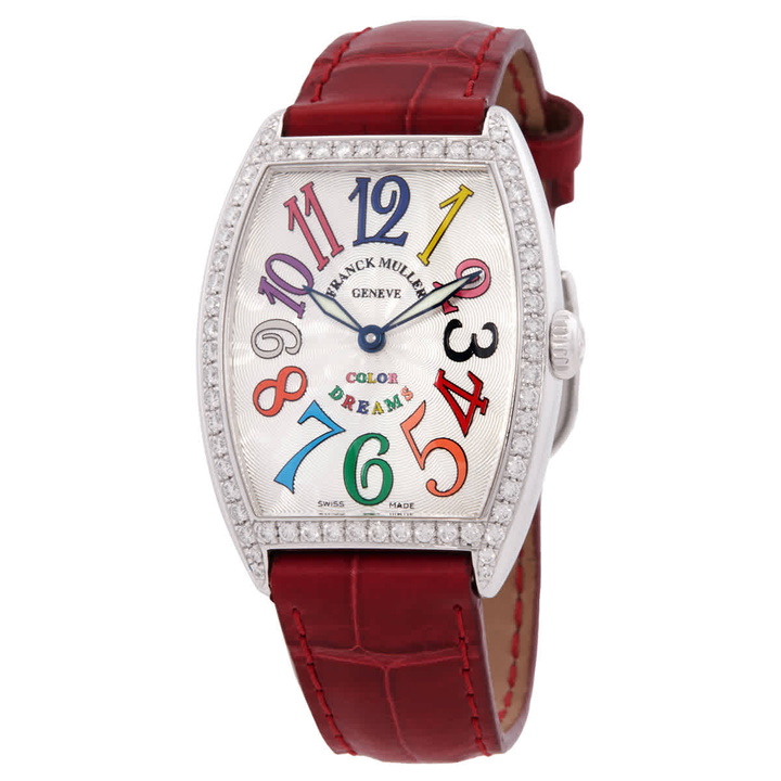 Photo: Franck Muller Cintree Curvex Quartz Diamond Silver Dial Ladies Watch 7502 QZ D 1R COL DR AC