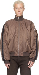 ALEXANDER DIGENOVA Brown RL Bomber Jacket