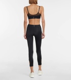 Adam Selman Sport Crystal Cutout high-rise leggings