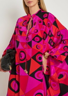 Pucci Printed Silk Maxi Kaftan Dress Pink