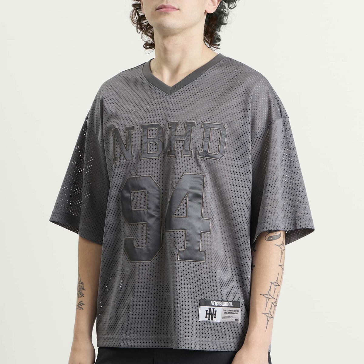 Neighborhood Men's Mesh Hockey Shirt in Gray