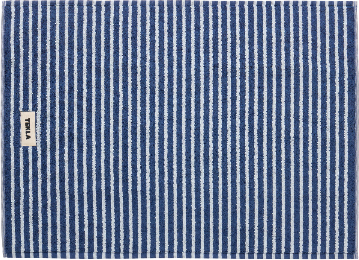 Tekla Navy & Blue Terry Bath Mat