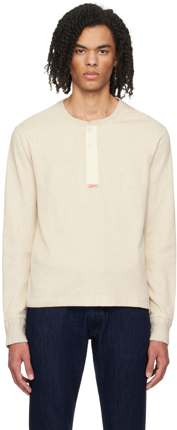 Polo Ralph Lauren Beige Patch Henley