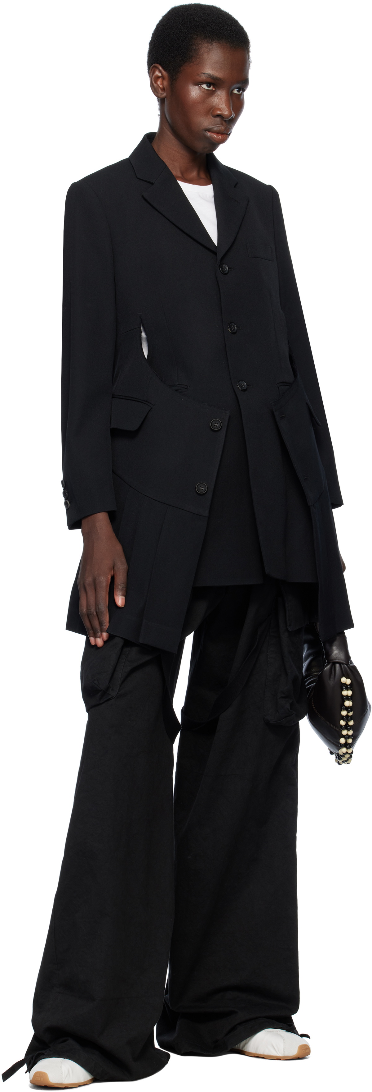 Comme des Garçons Comme des Garçons Black Wool Gabardine Medium Blazer