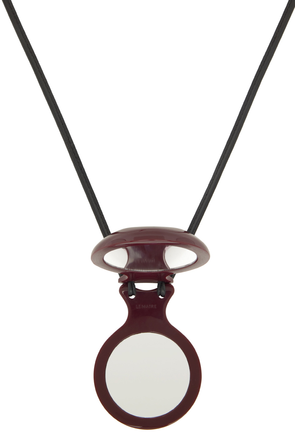 LEMAIRE Burgundy Castanet Necklace Lemaire