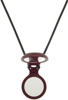 LEMAIRE Burgundy Castanet Necklace