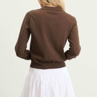 Nothing Written Women's Villa Cotton Collar Cardigan in Brown