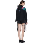 Marcelo Burlon County of Milan Black Color Wing Poncho Hoodie