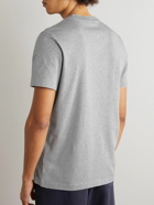 Moncler - Logo-Appliquéd Cotton-Jersey T-Shirt - Gray