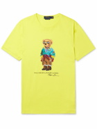 Polo Ralph Lauren - Slim-Fit Printed Cotton-Jersey T-Shirt - Yellow