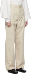Elleme Beige Patch Pocket Trousers