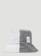 Colour Block Bucket Hat in Grey