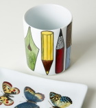 Fornasetti Strumenti Scrittura porcelain pen pot
