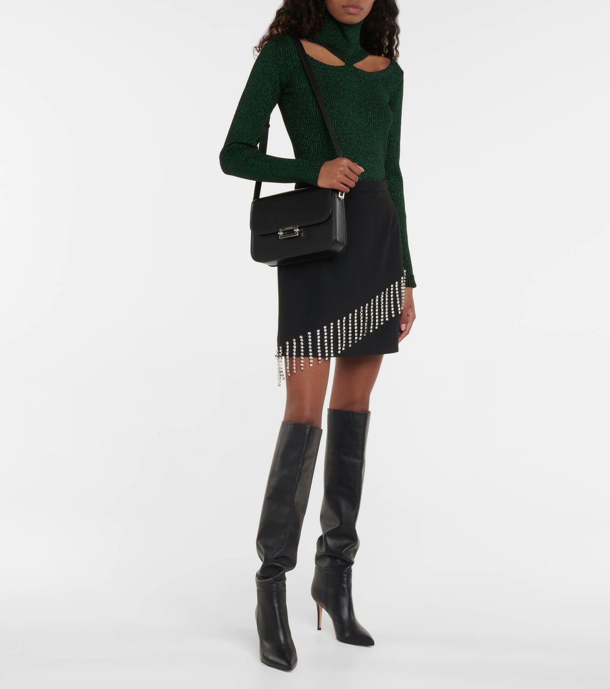 Christopher Kane Embellished high-rise miniskirt