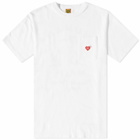 Human Made Men's Heart One Point Pocket T-Shirt in White