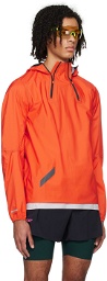 Soar Running Orange Trail Rain Jacket