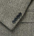 Polo Ralph Lauren - Morgan Slim-Fit Unstructured Herringbone Wool-Blend Blazer - Men - Gray