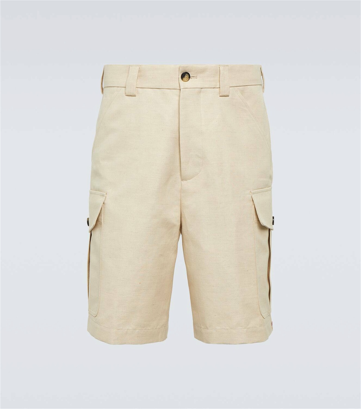 Loro Piana Bizen cotton and linen cargo shorts