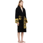 Versace Black 'I Heart Baroque' Bathrobe