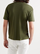 MR P. - Cotton and Silk-Blend Jersey T-Shirt - Green - XS