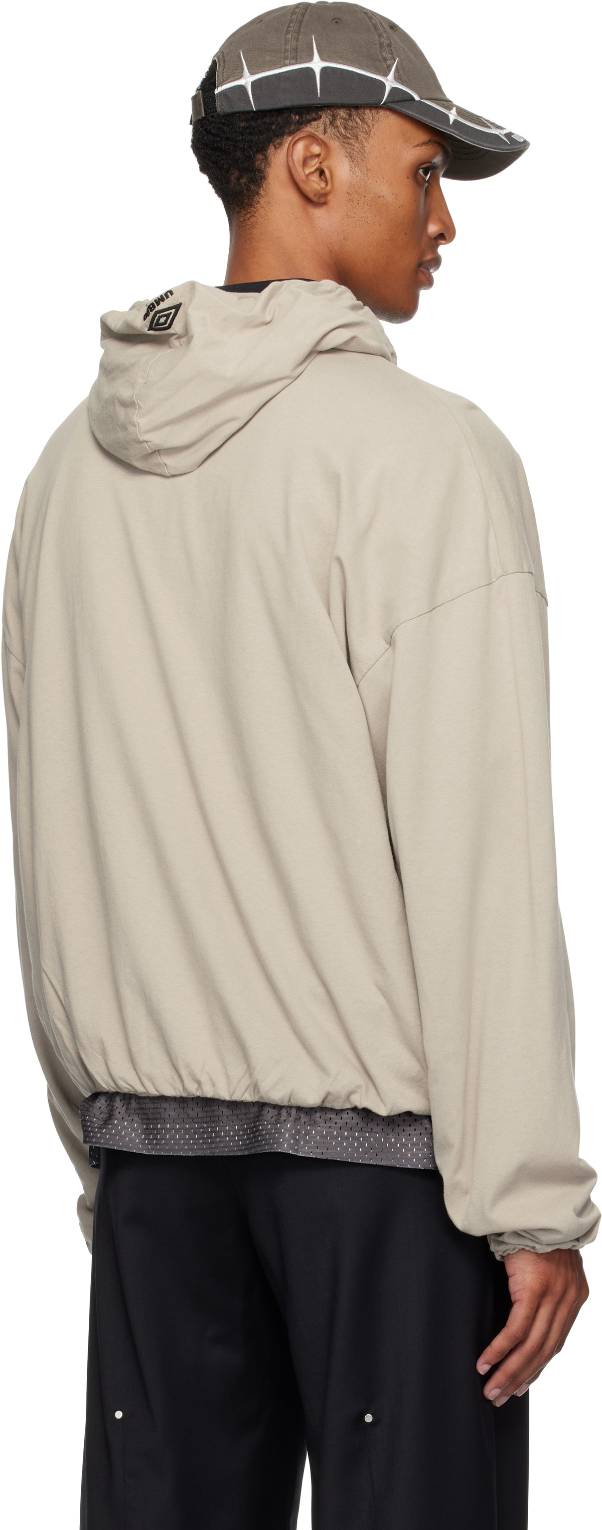 Umbro Taupe Crest Jersey Hoodie