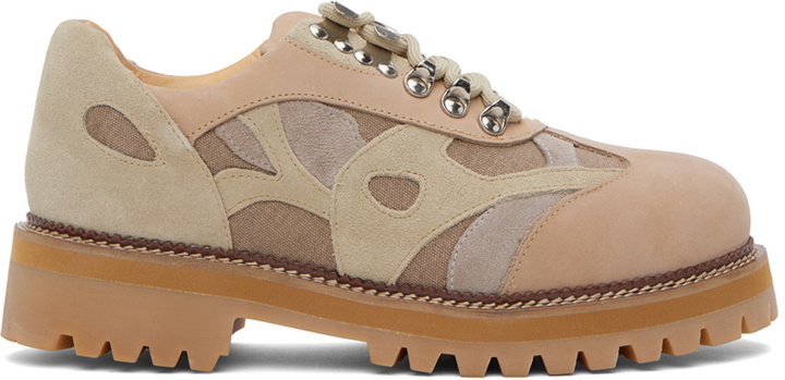 Photo: KidSuper Beige Paneled Derbys