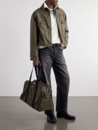 Bennett Winch - Sport Holdall Leather-Trimmed Cotton-Canvas Weekend Bag - Green