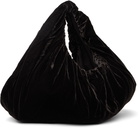 AMOMENTO Brown Velvet Shirring Tote