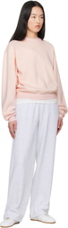 SKIMS Pink Cotton Fleece Classic Crewneck Sweatshirt