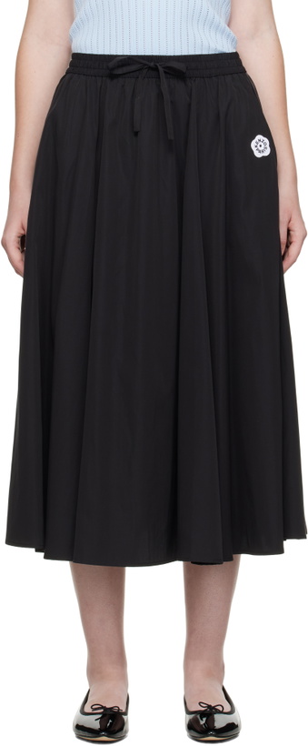 Photo: Kenzo Black Kenzo Paris 'Boke Flower 2.0' Midi Skirt
