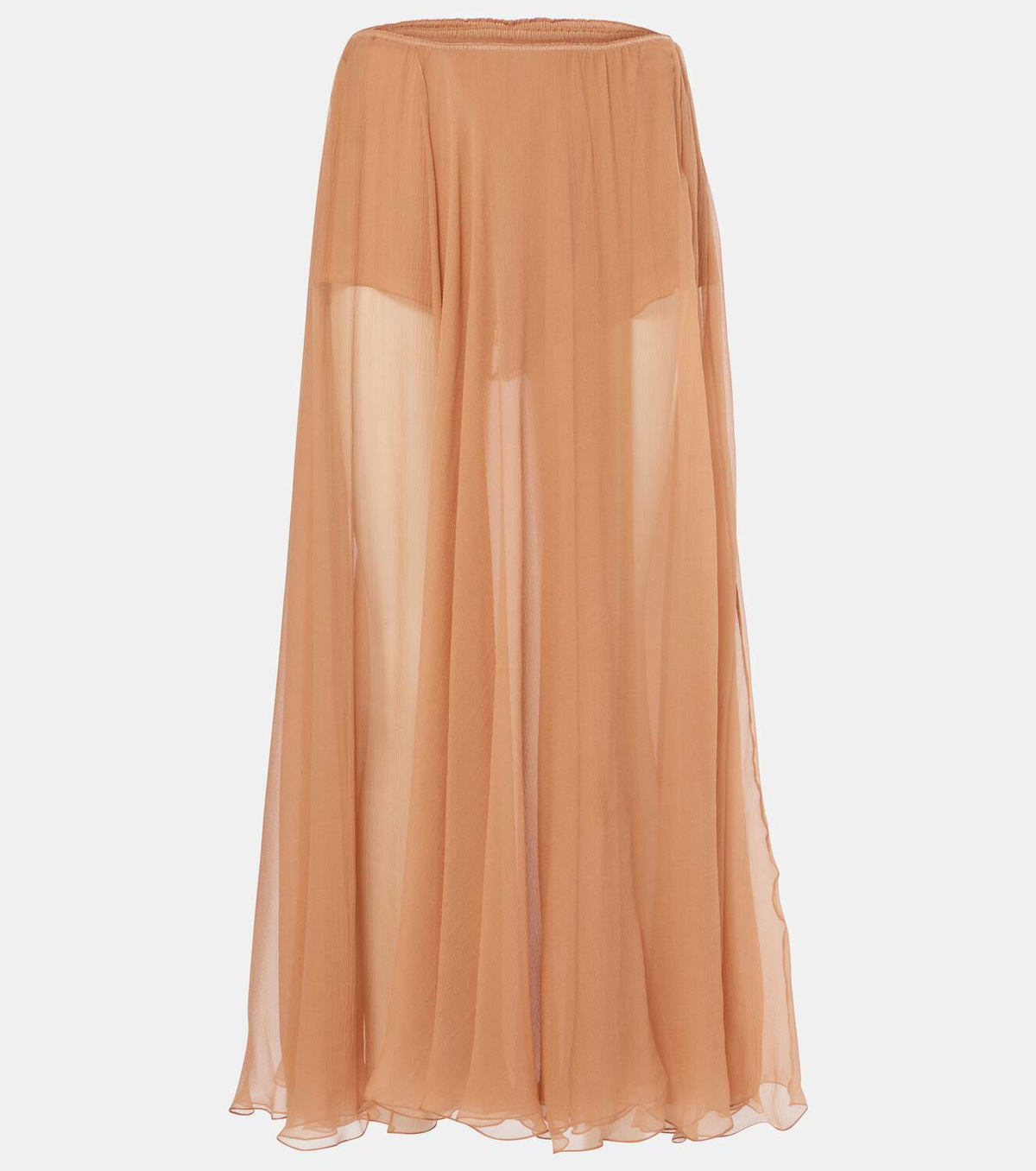 スカート CHLOE SILK JACQUARD MIDI SKIRT CHLOÉ Silk-jacquard midi skirt | NET-A-PORTER