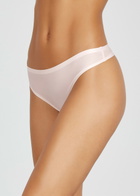 Chantelle Soft Stretch Light Pink Thong, Thong, Partially Lined - One Size