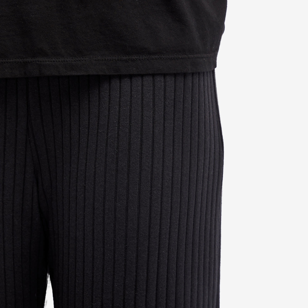 DONNI. Women's Sweater Rib Simple Pants in Jet