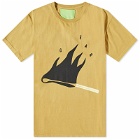 Mister Green Men's Safety Matches T-Shirt in Wax