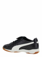 Puma king Black Sneakers With Formstrip Logo Detail On The Side And Logo Patch On The Tongue In Leather Unisex