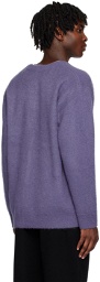 ATTACHMENT Purple Double-Face Cardigan