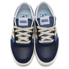 Vans Navy and Yellow Serio Collection Lowland Cc Sneakers