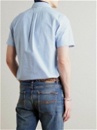 Polo Ralph Lauren - Button Down-Collar Logo-Embroidered Cotton Oxford Shirt - Blue