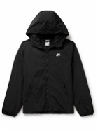 Nike - Sportswear Windrunner Logo-Embroidered Therma-FIT Hooded Jacket - Black